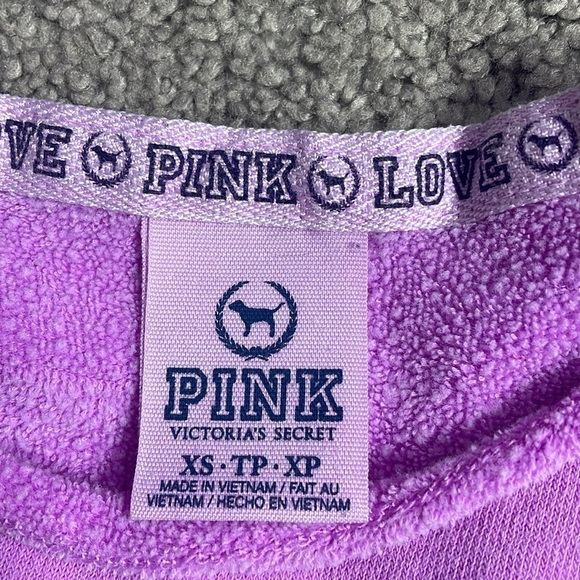 PINK Victoria’s Secret 2012 Purple Slouchy Crew Sweater | Size XS - Picture 6 of 10
